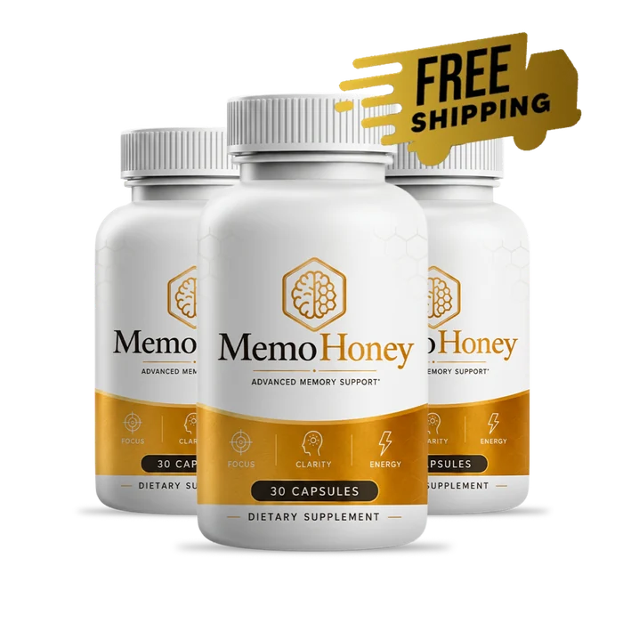 MemoHoney brain circulation support capsules, three-bottle pack
